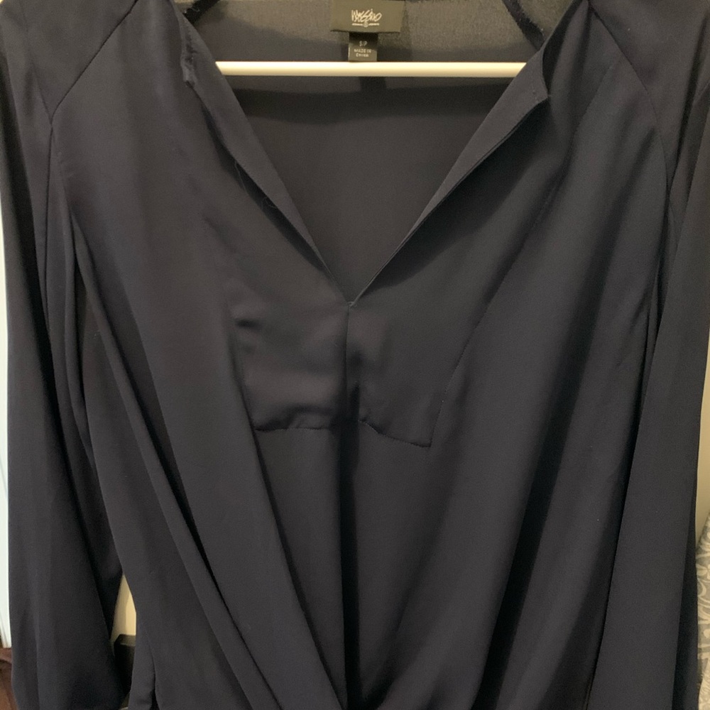 Navy blue blouse
